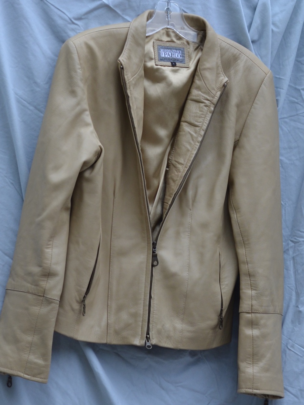 Tan Leather jacket Original Pablo SZ L